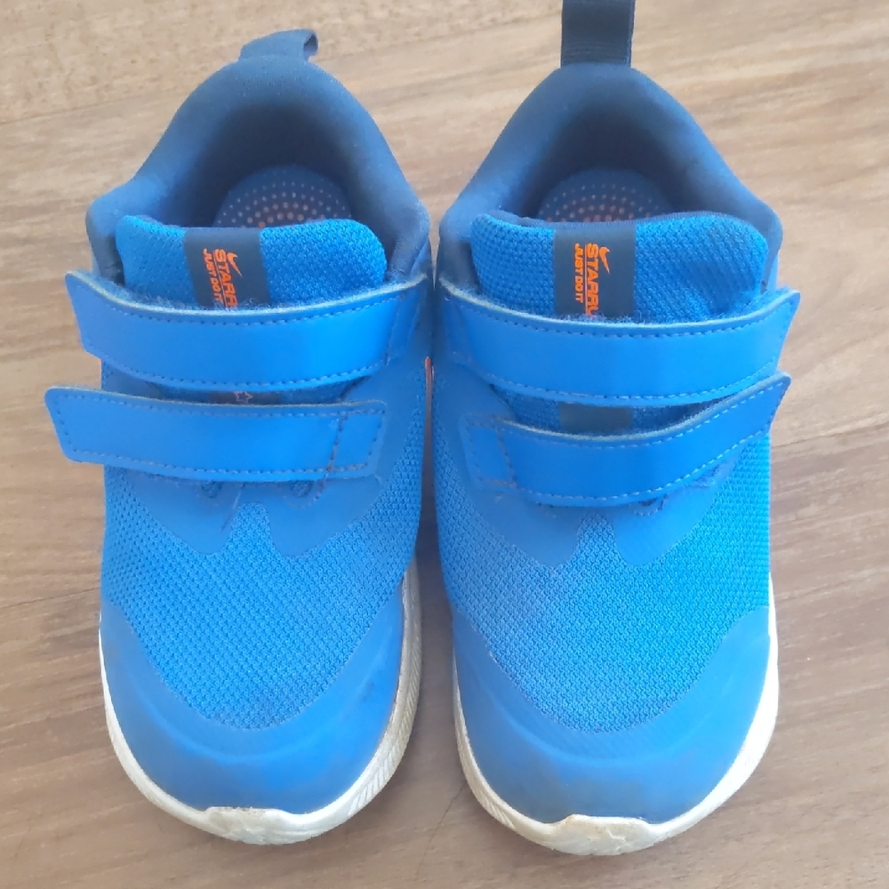 Nike Blue Kids Shoes with Velcro Straps